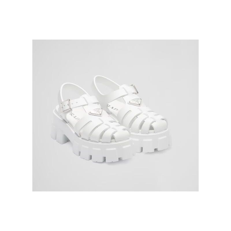 Prada Rubber Monolith sandals, 35-41