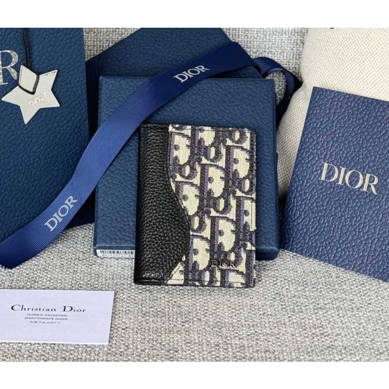 Dior Vertical Bifold Card Holder 