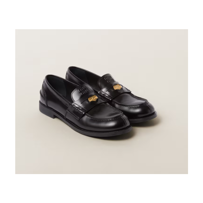 Miu Miu Leather Loafers