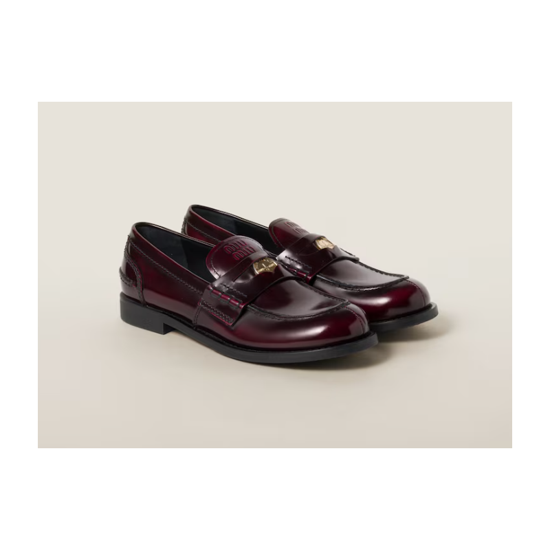 Miu Miu leather loafers