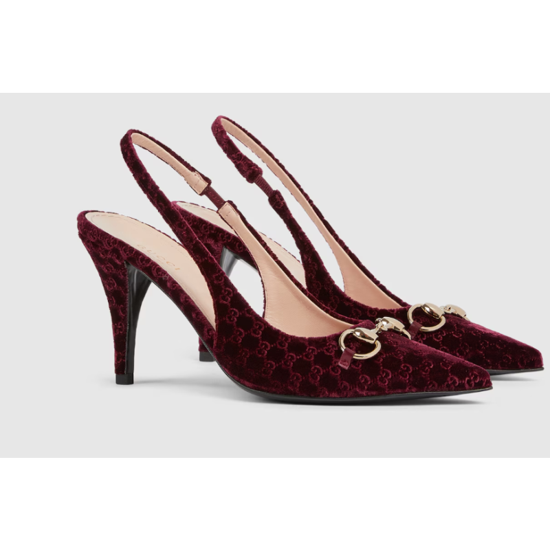 Women's slingback pump with Horsebit