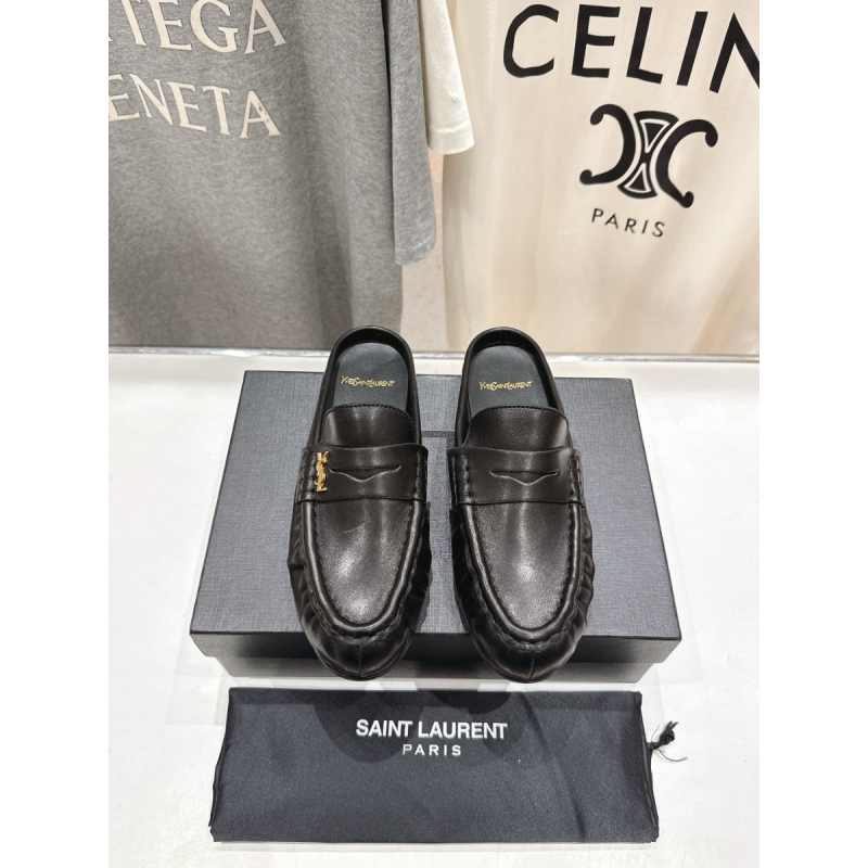 Saint Laurent Le Loafer Mule in Leather