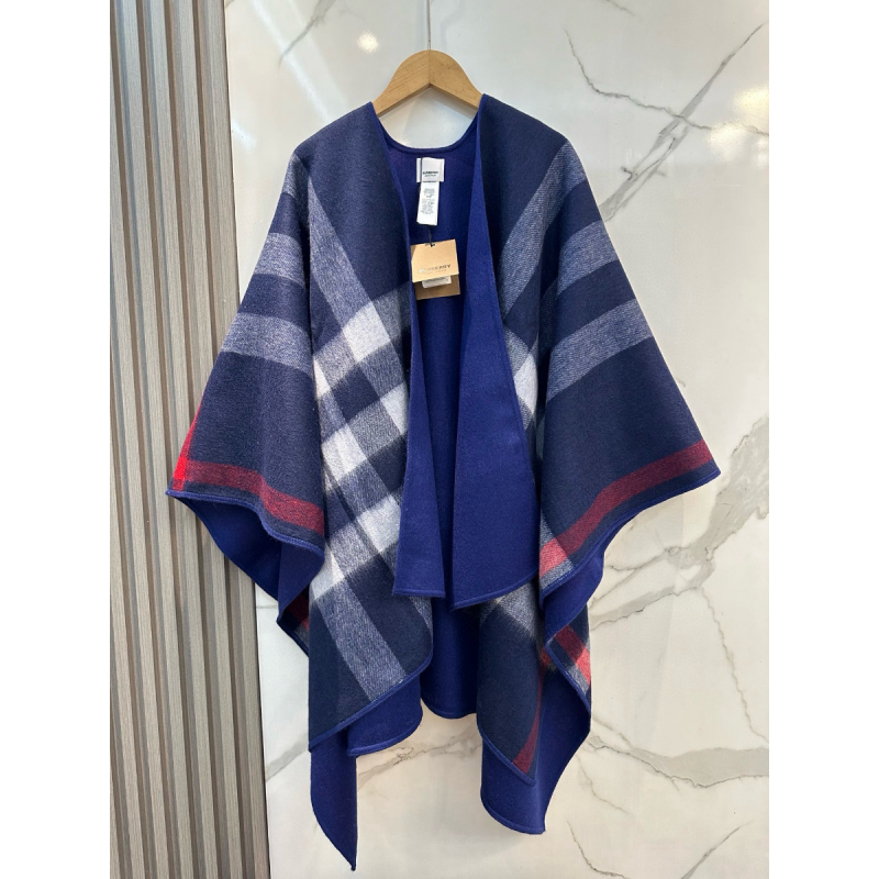 Burberry Classic Check Wool Cape 