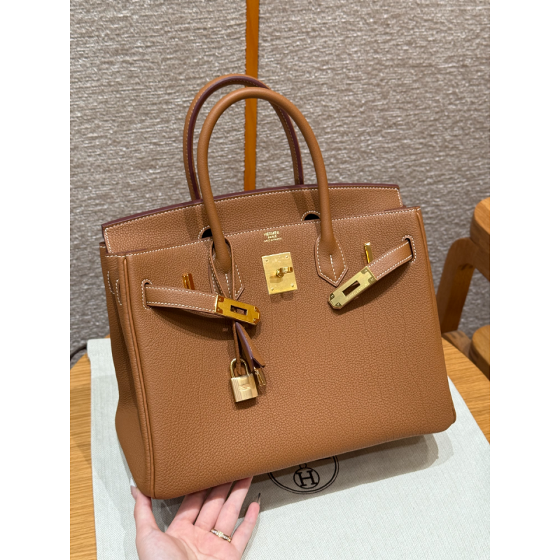 Hermes Birkin 25 / Birkin 30  in Togo Leather-Brown