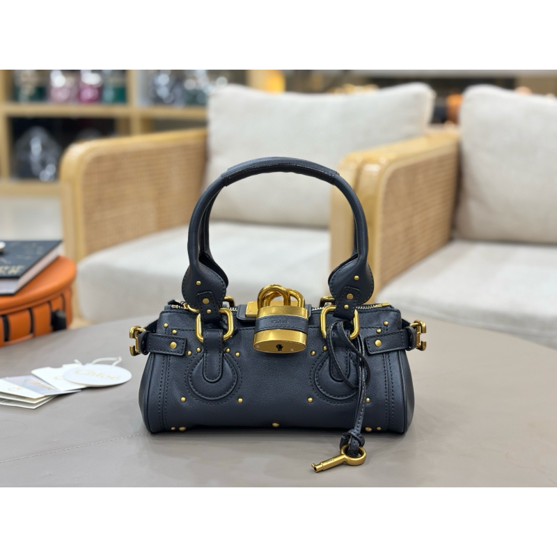 Chloe Paddington Small Bag-Black navy