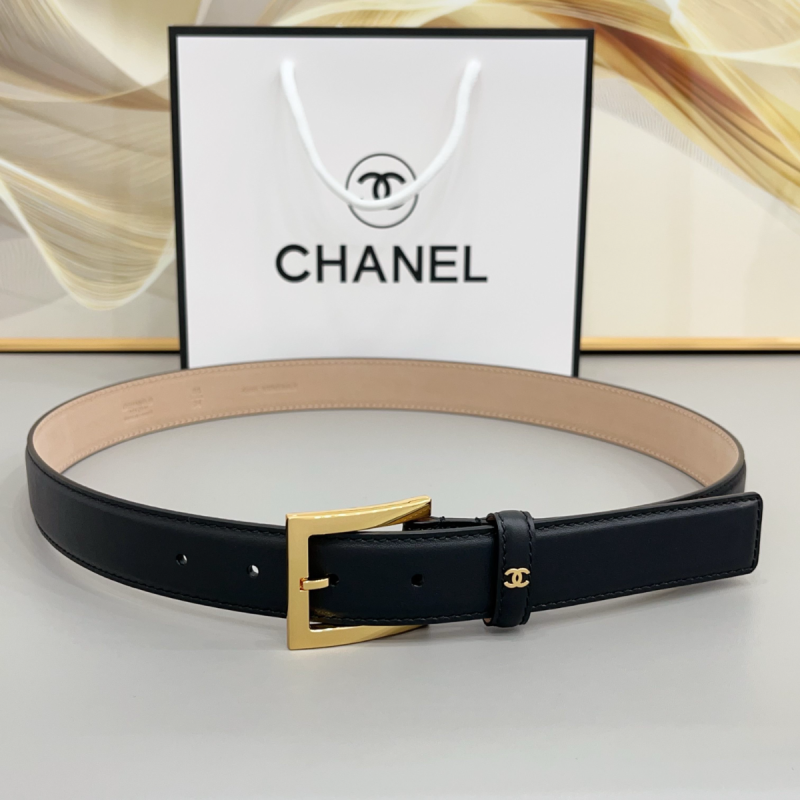 Chanel Leather Belt 3.0cm