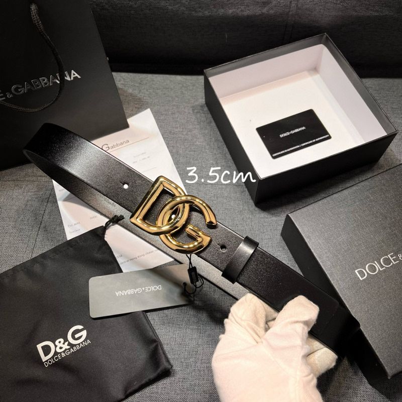 Dolce Gabbana Leather Belt 3.5cm
