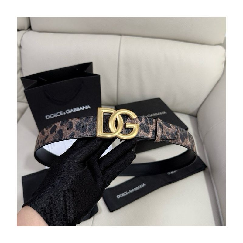 Dolce Gabbana Leather Belt 3.5cm