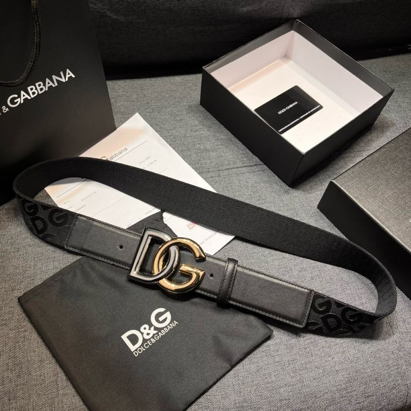 Dolce Gabbana Leather Belt 4.0cm