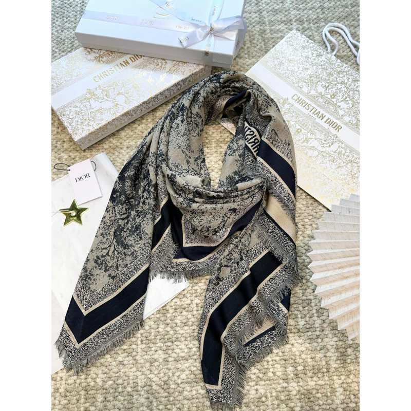Dior Silk and Cashmere Shawl/Scarf