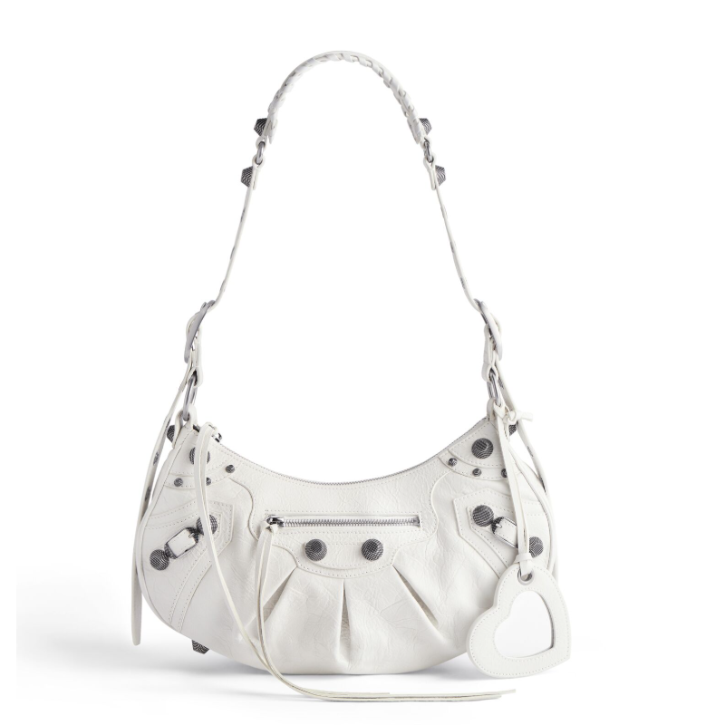 Balenciaga Le Cagole Shoulder Bag Small-White