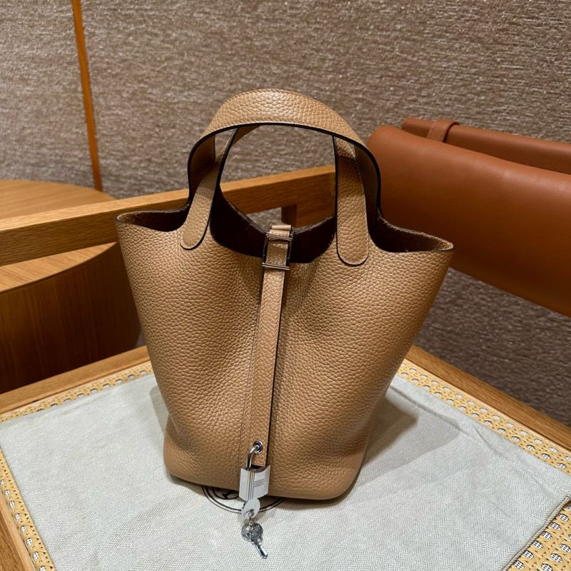 Hermes Picotin Lock Bag 18/22-Chai