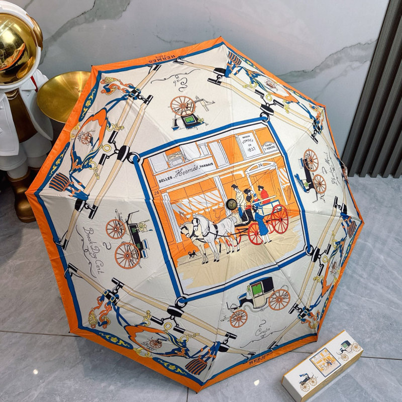 Hermes Folding Umbrella