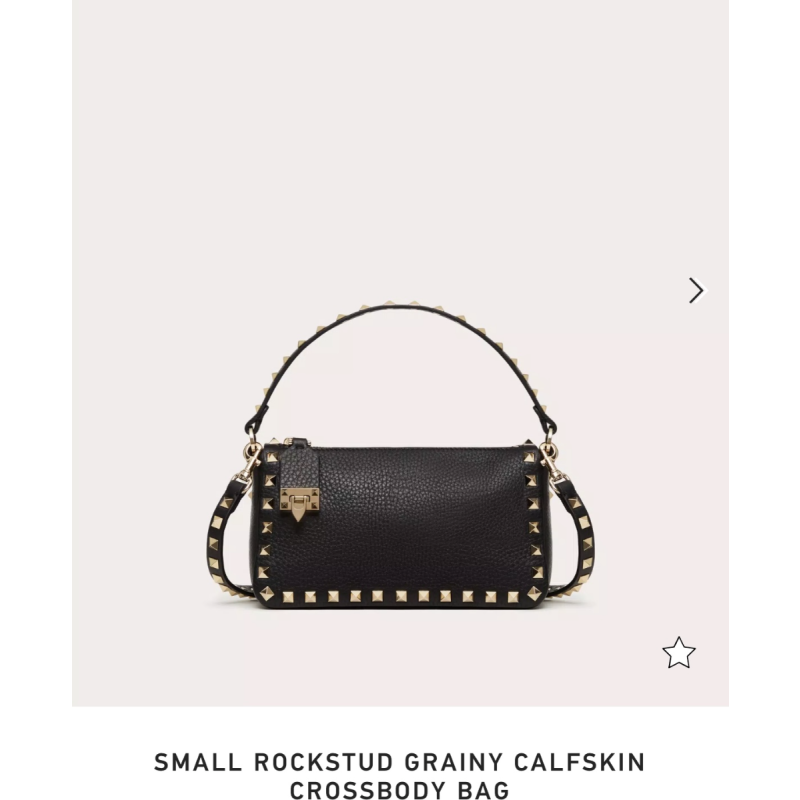 Small Rockstud Grainy Callfskin Crossbody Bag 