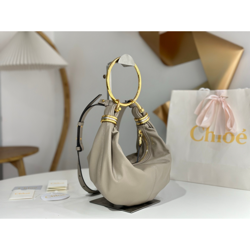 Chloe Small Bracelet Hobo Bag-grey