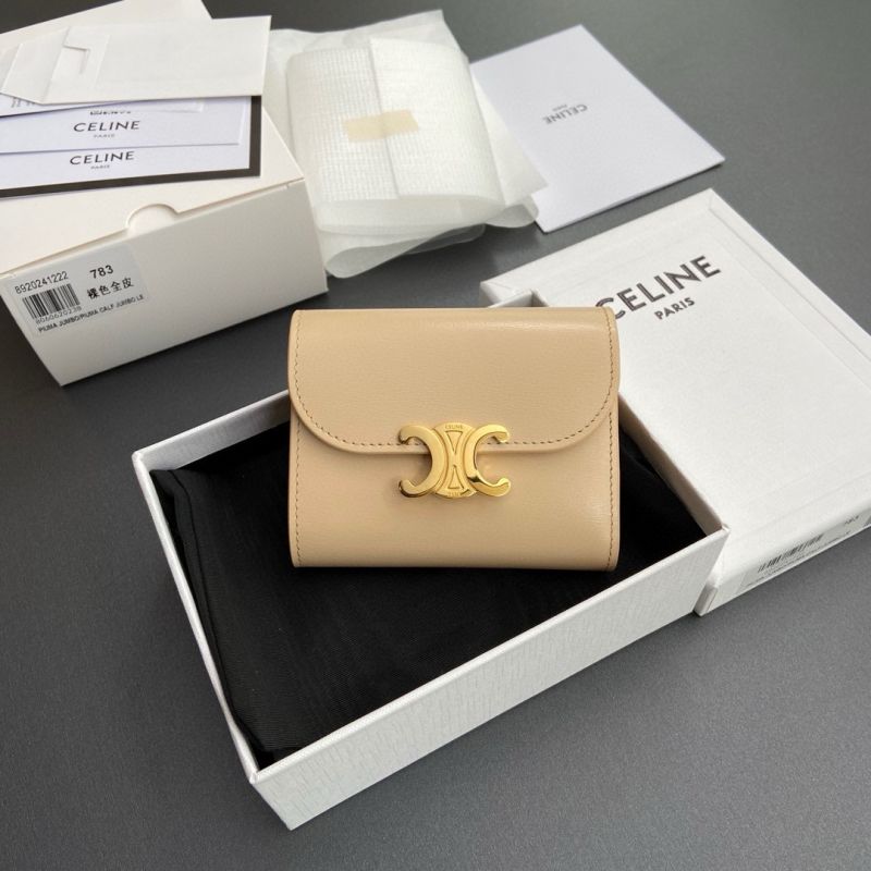Celine Triomphe Small wallet-Beige