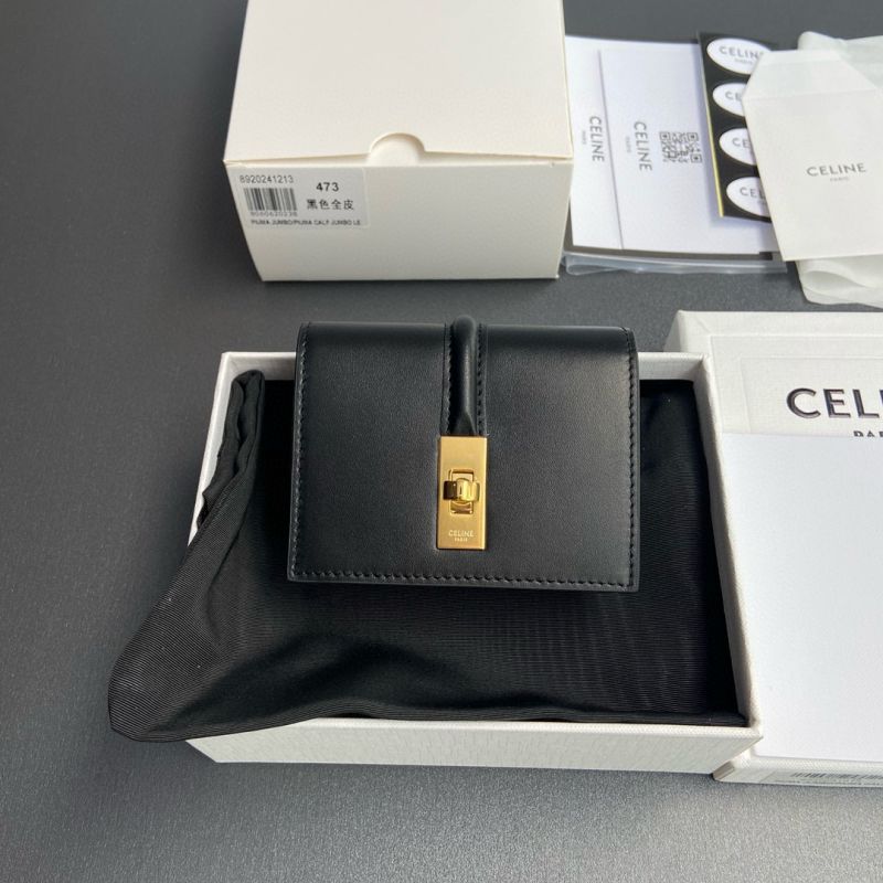 Celine Compact Wallet-Black