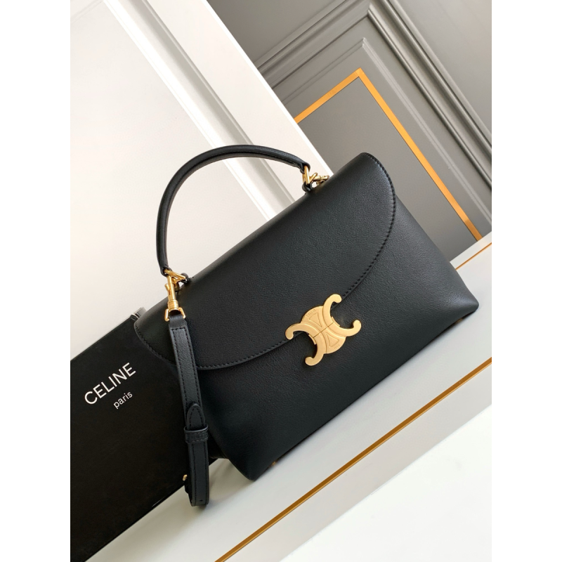 Celine Medium Nino Bag in Supple grained calfskin - Black