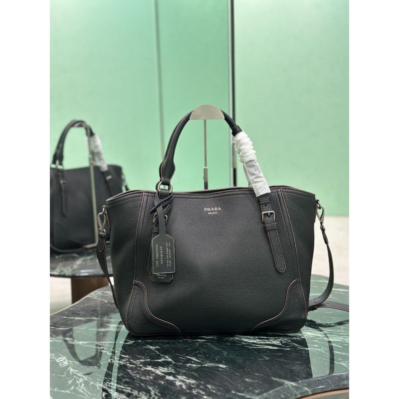 Prada Black Large leather tote bag