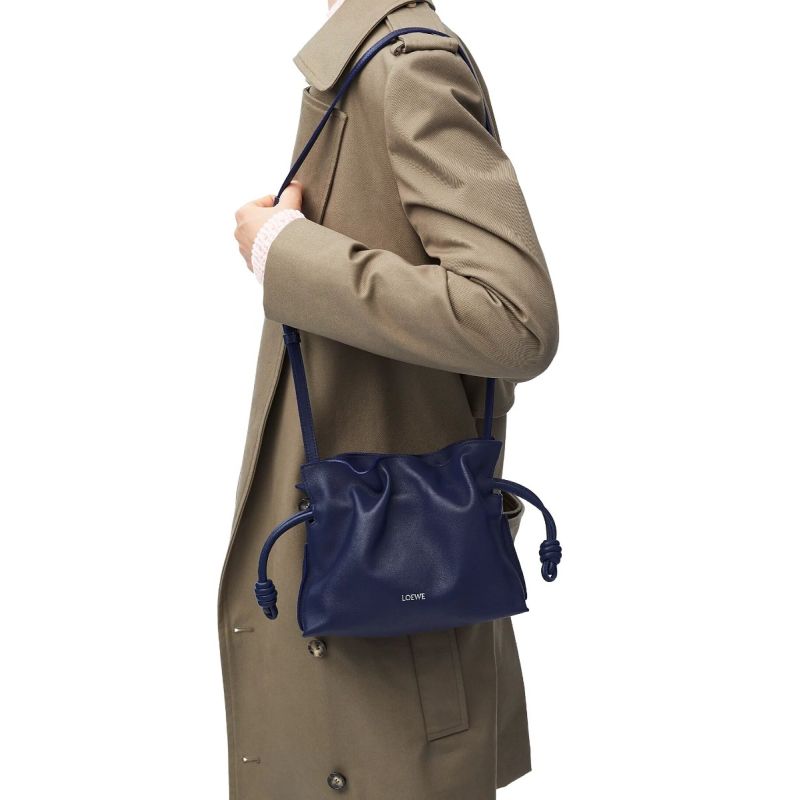 Loewe Mini Flamenco Bag-Deep blue