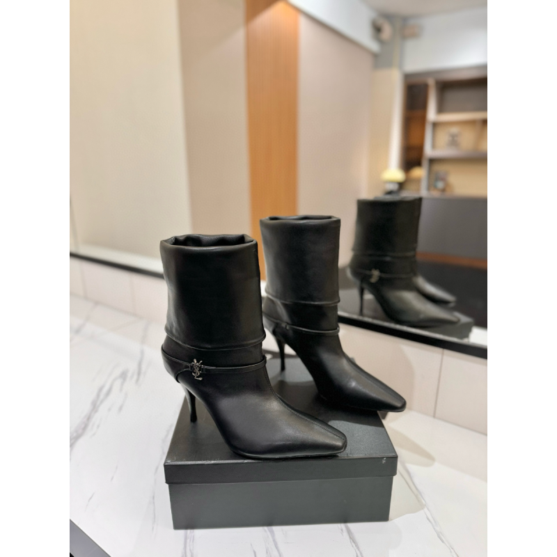 Saint Laurent Niki Leather Bootie