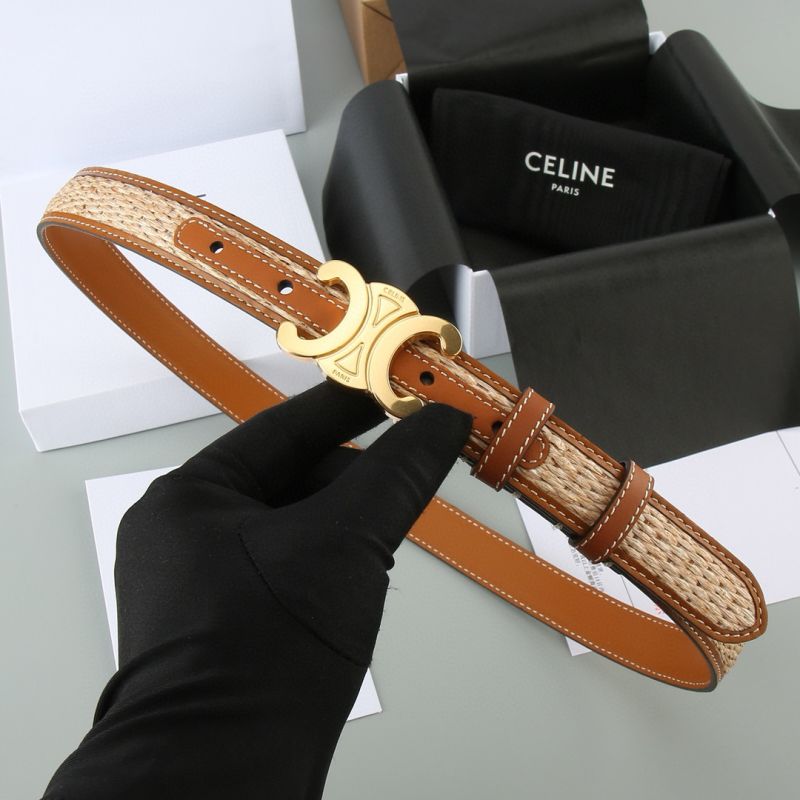 Celine Triomphe Belt 25mm 