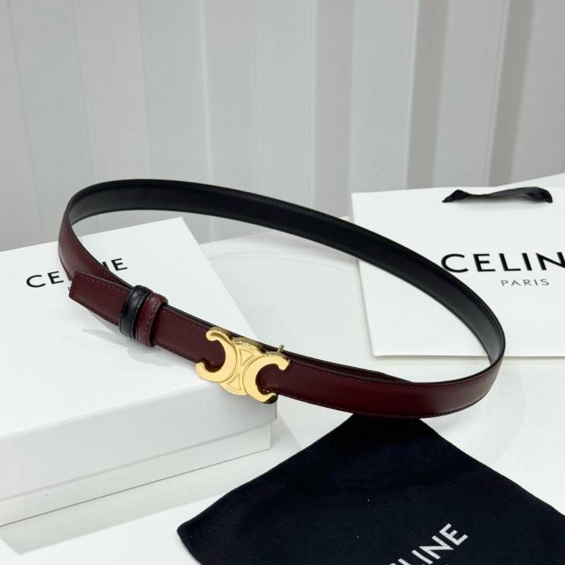 Celine Triomphe Reversible Belt 25mm 