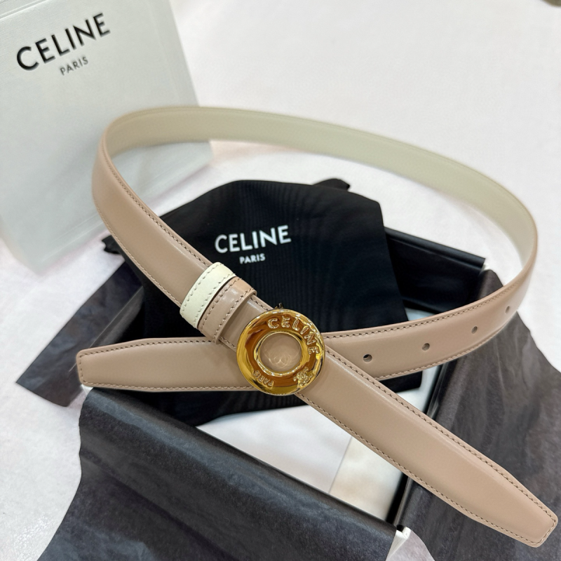 Celine Disc Buckle Reversible Belt 25mm