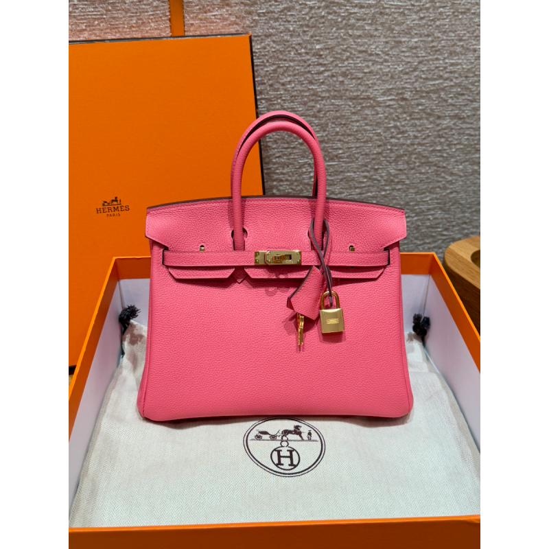 Hermes Birkin 25 / Birkin 30  in Togo Leather-Rlose lipstick