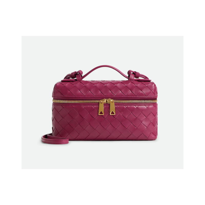 Cinnabar Intrecciato leather Bang Bang Vanity Case 