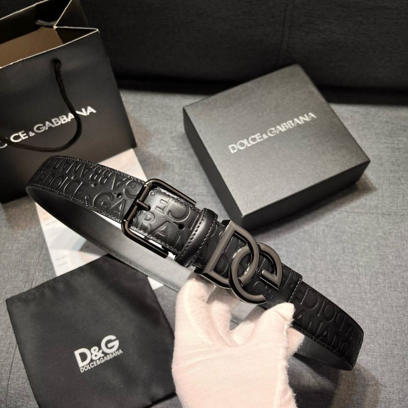 Dolce Gabbana Leather Belt 3.5cm