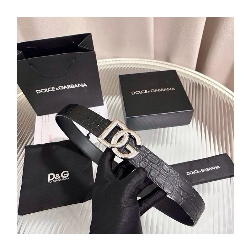 Dolce Gabbana Leather Belt 3.5cm