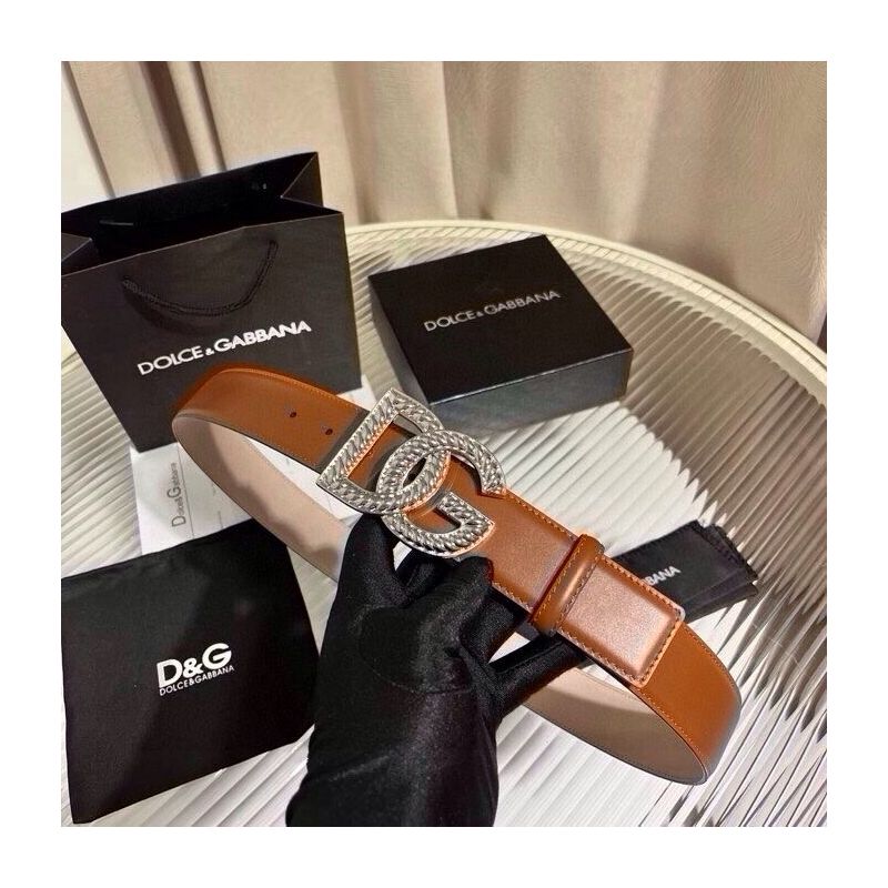 Dolce Gabbana Leather Belt 4.0cm