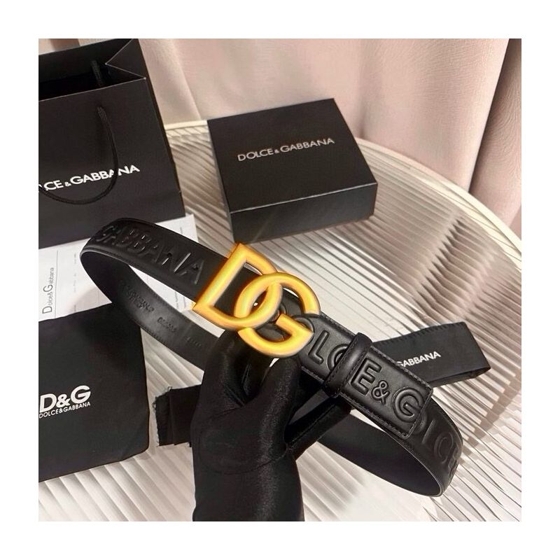 Dolce Gabbana Leather Belt 4.0cm
