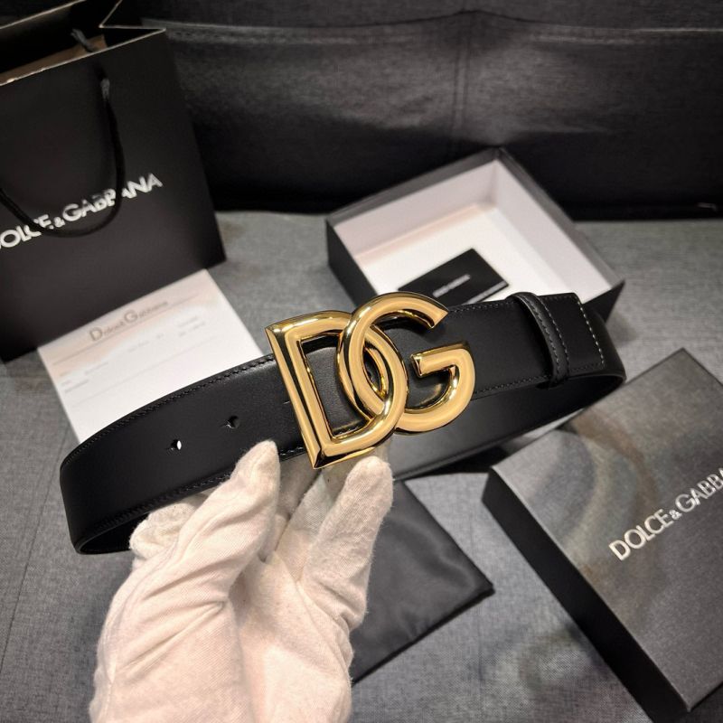 Dolce Gabbana Leather Belt 4.0cm