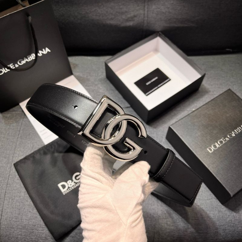 Dolce Gabbana Leather Belt 4.0cm