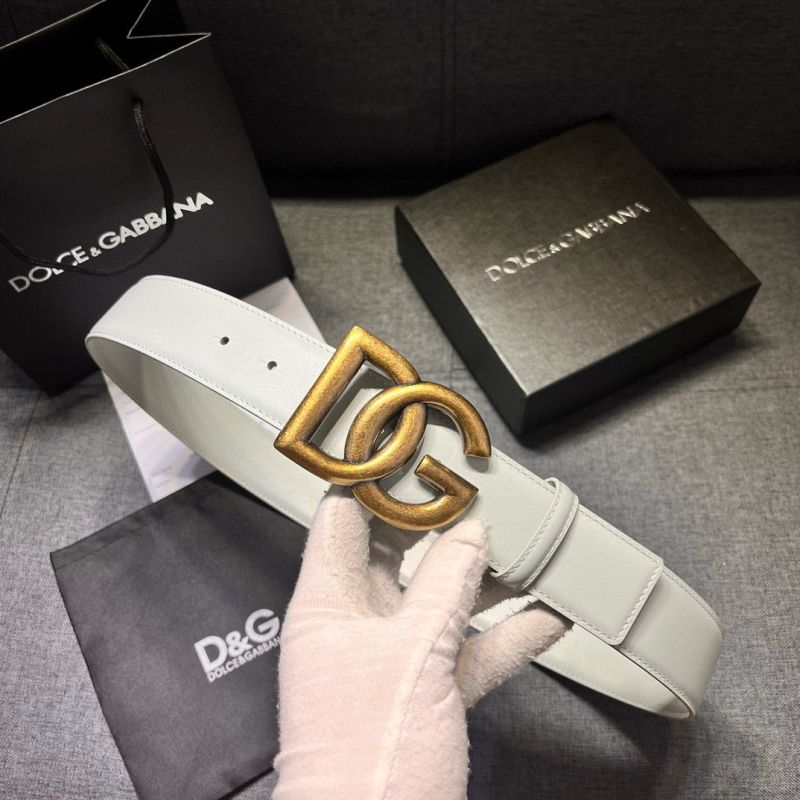 Dolce Gabbana Leather Belt 4.0cm