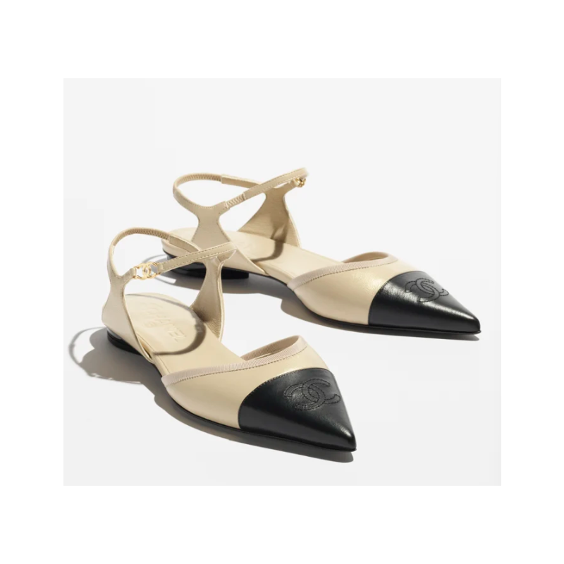 Chanel Slingback Flat Pumps, Size 35-41