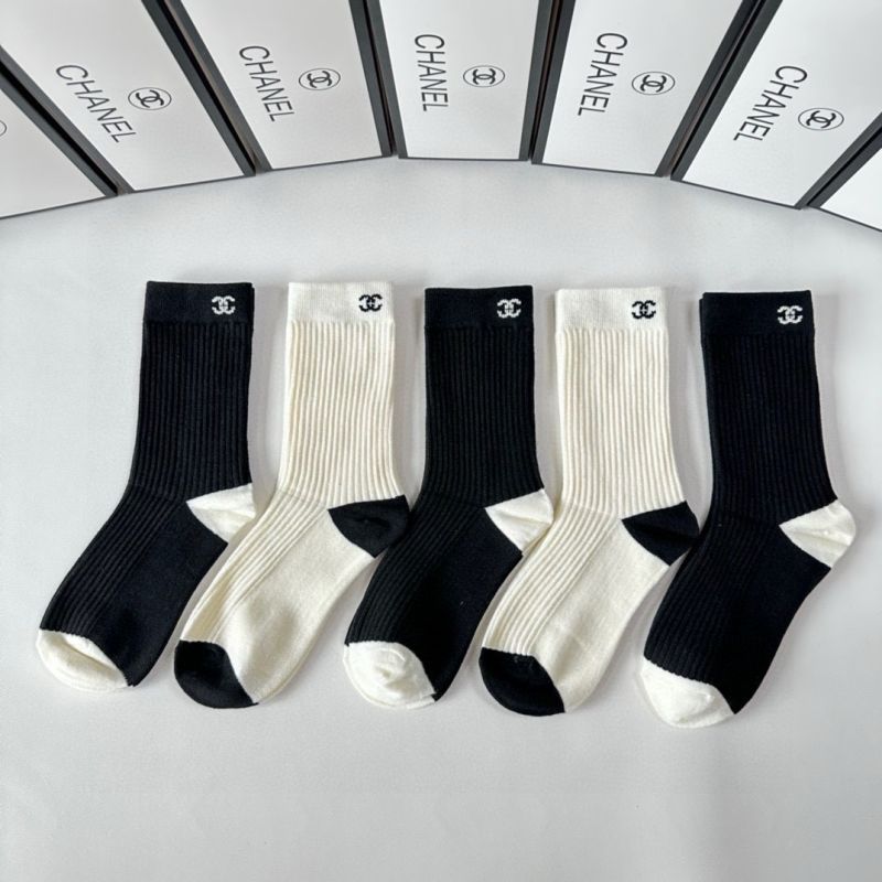 Chanel socks ( 5 pairs)