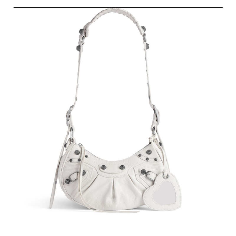 Balenciaga Le Cagole Shoulder Bag XS-White