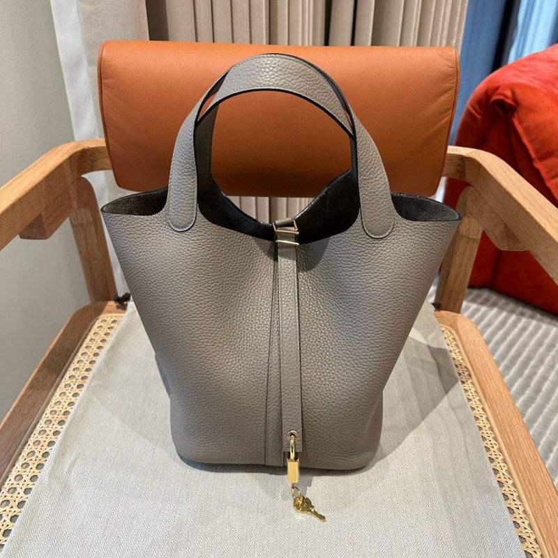 Hermes Picotin Lock Bag 18/22-Girs Asphalted