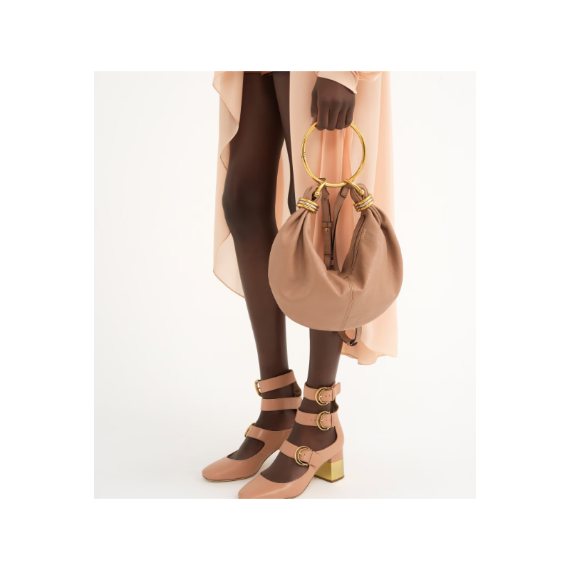 Chloe Small Bracelet Hobo Bag-Woodrose