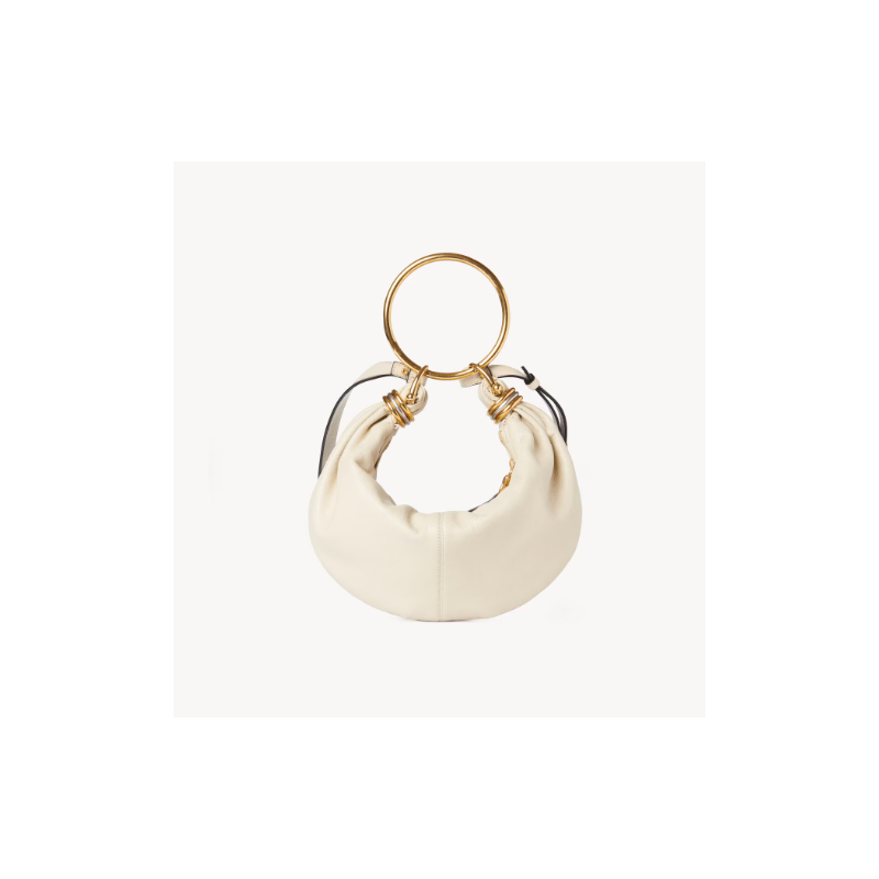 Chloe Small Bracelet Hobo Bag-cream